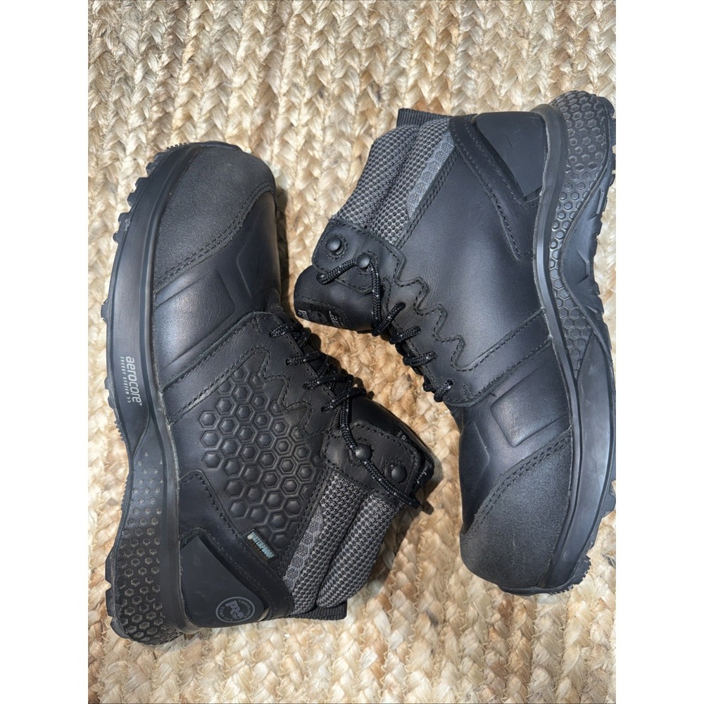 Timberland Pro Womens 6.5 Reaxion Black Waterproof Safety Shoes Composite Toe